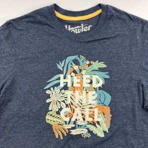 Howler Brothers Tee Heed The Call Navy Blue Size Medium